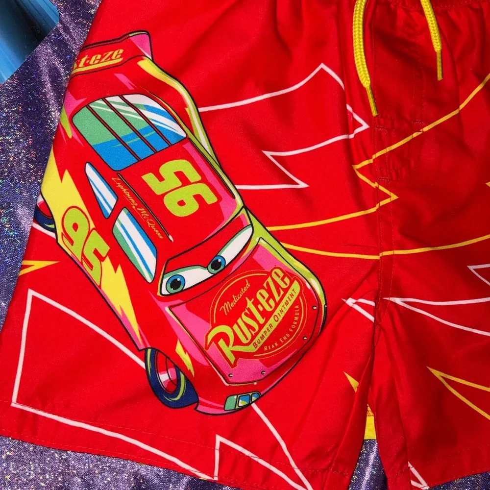 Disney Lightning McQueen Neon Swim Set